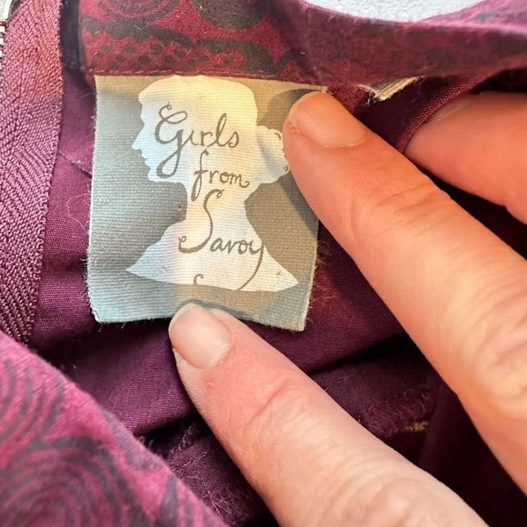 Anthropologie Girls from Savoy Strapless Dress Elegant Retro Victorian Size 2 - Picture 8 of 10